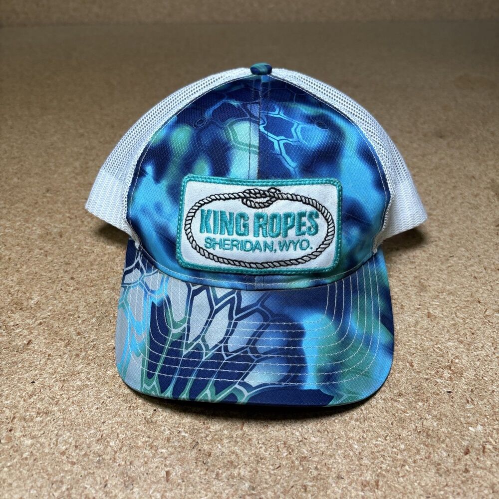 King Ropes Sheridan Wyoming Hawaiian Print Adjustable Strap Hat